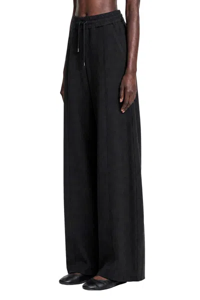 Max Mara Technical Jersey Wide Pants In Black