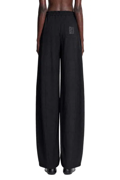 Max Mara Technical Jersey Wide Pants In Black