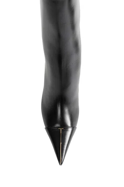 Tom Ford T Ankle Boots In Black