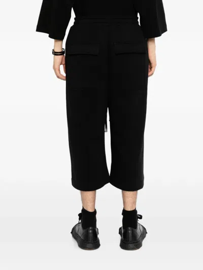 Thom Krom Drawstring Wide-leg Track Pants In Black