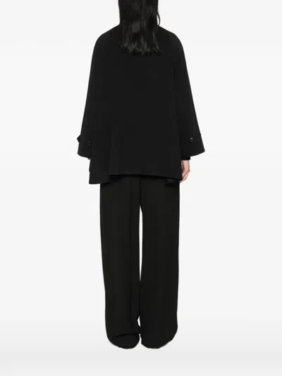 Tagliatore Button-cuff Flared Jacket In Black