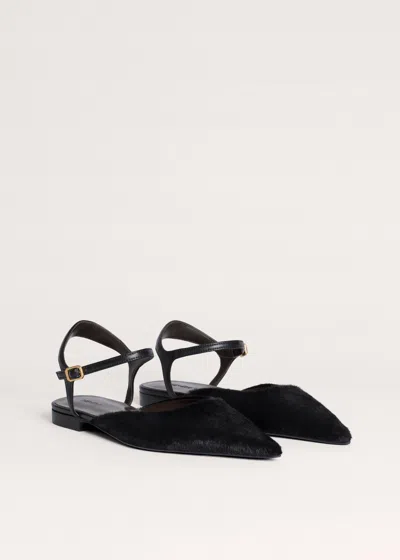 Me+em Point-toe Flat Black In Black