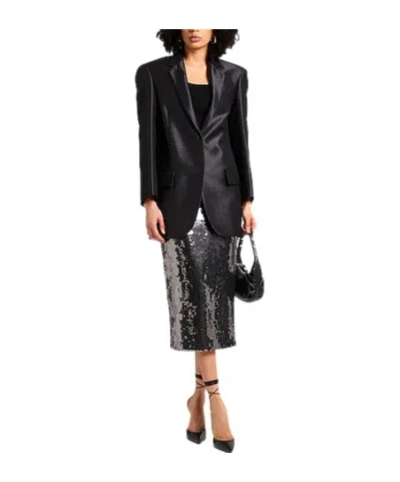 Sportmax Singlebreasted Blazer In Black