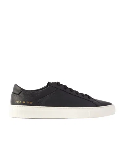 Common Projects Achilles Full-grain Leather Sneakers In Black