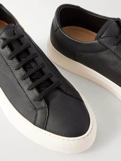 Common Projects Achilles Full-grain Leather Sneakers In Black