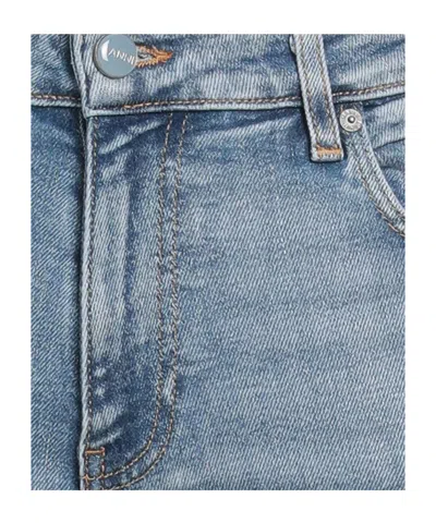 Ganni Lightwash Flared Jeans In Blue