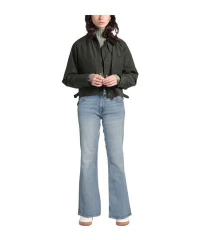 Ganni Lightwash Flared Jeans In Blue
