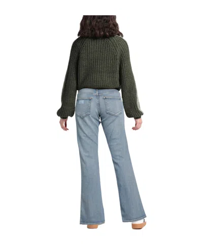 Ganni Lightwash Flared Jeans In Blue