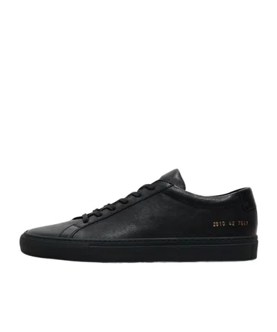 Common Projects Achilles Premium Sneakers In Black