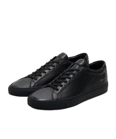Common Projects Achilles Premium Sneakers In Black