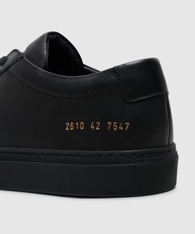 Common Projects Achilles Premium Sneakers In Black