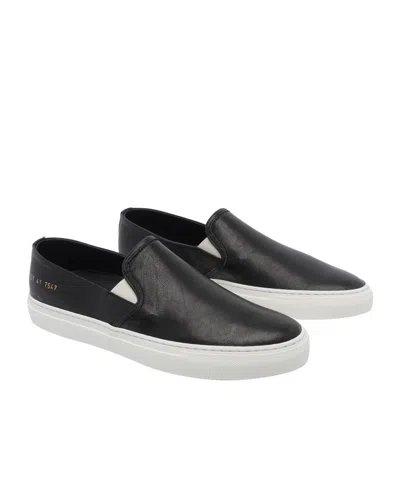 Common Projects Minimal Slip On Sneakers In Black