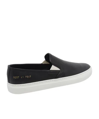 Common Projects Minimal Slip On Sneakers In Black