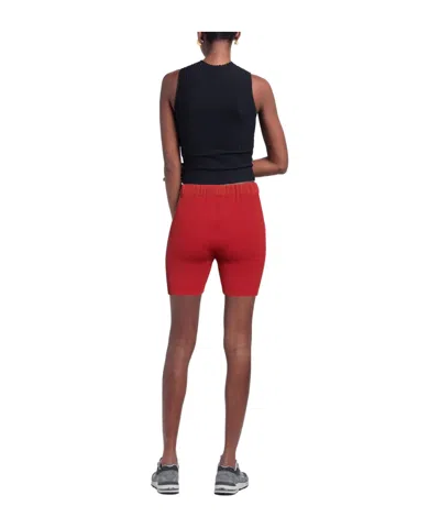 Jacquemus Solid-colored Knit Shorts In Red