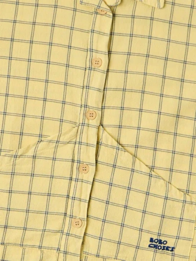 Bobo Choses Frontbutton Tshirt In Yellow