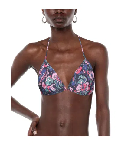 Isabel Marant Triangular Floral Bikini Top In Multi