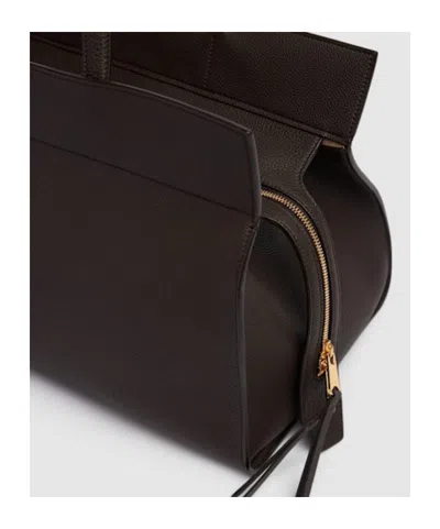 Khaite Double Handle Tote In Black