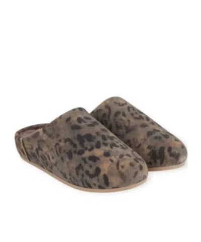 Ugg Elea Leopard-print Shearling Slippers In Brown