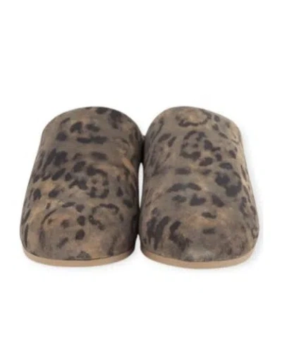 Ugg Elea Leopard-print Shearling Slippers In Brown