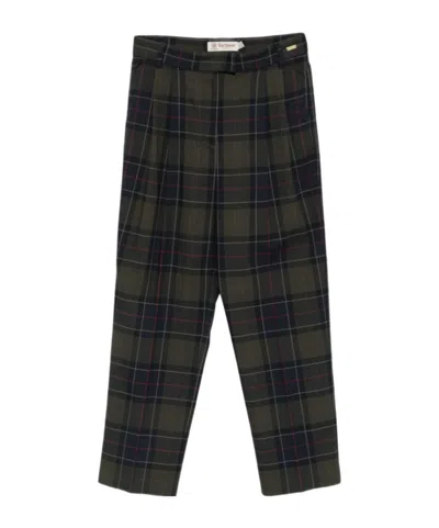 Barbour Checked Straight-leg Trousers In Multi