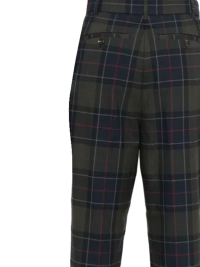 Barbour Checked Straight-leg Trousers In Multi