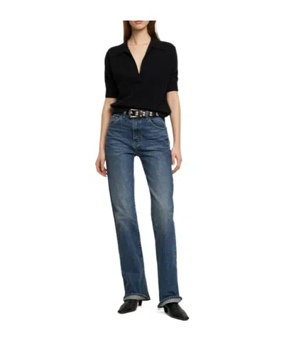 Khaite V-neck Pullover In Black