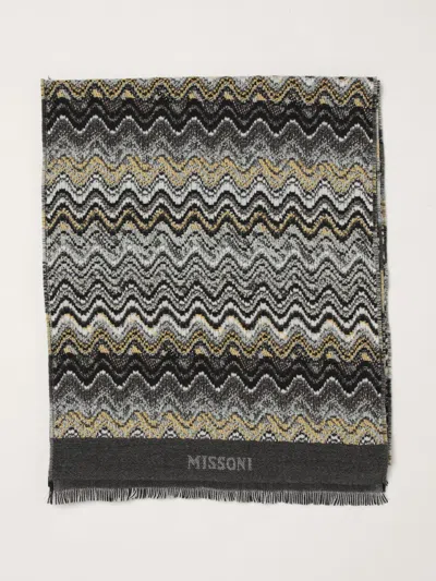 Missoni Zigzag-pattern Wool Scarf In Multi