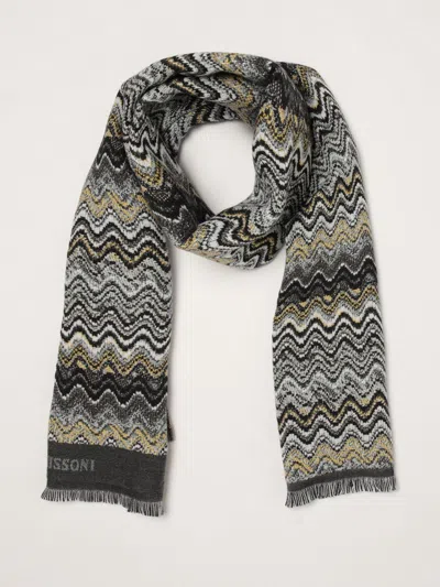 Missoni Zigzag-pattern Wool Scarf In Multi