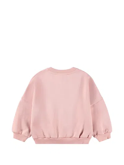 Molo Bow-patchwork Sweatshirt In Pink