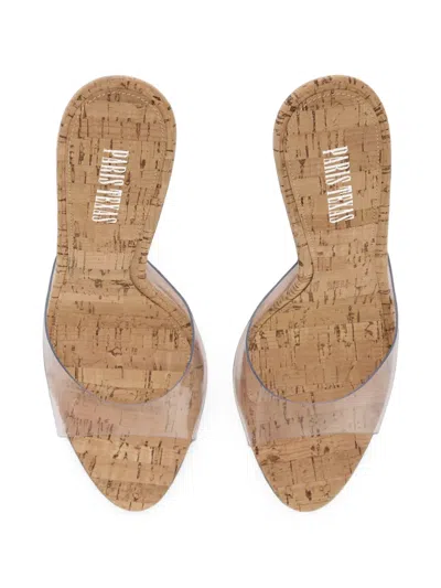 Paris Texas Gala Transparent-strap Platform Sandals In Multi