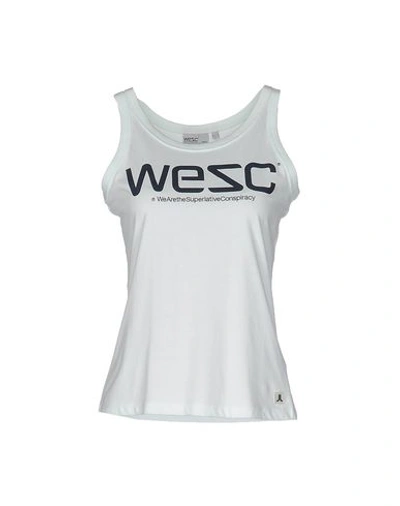 Wesc Tank Top In 浅绿色