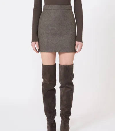 Max Mara Virgin Wool Mini Skirt