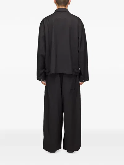 Y-3 Two-way Zip Polyester Jacket In Black