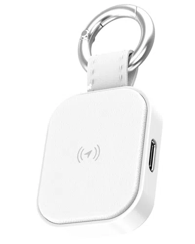 Phunkee Tree Universal Leather Tag Tracker In Silver