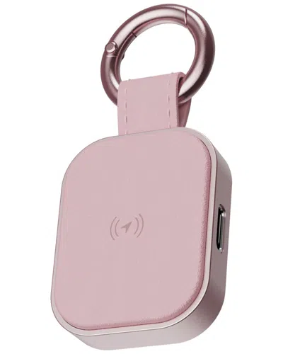 Phunkee Tree Universal Leather Tag Tracker In Pink