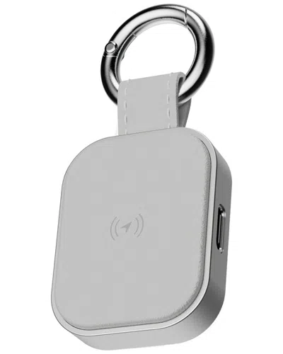 Phunkee Tree Universal Leather Tag Tracker In Gray