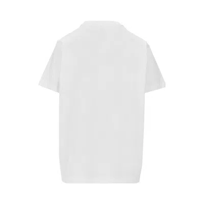 Ganni Basic Jersey Cherry Relaxed T-shirt In White