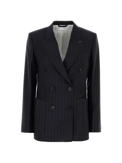 PINSTRIPE DOUBLE-BREASTED JACKET