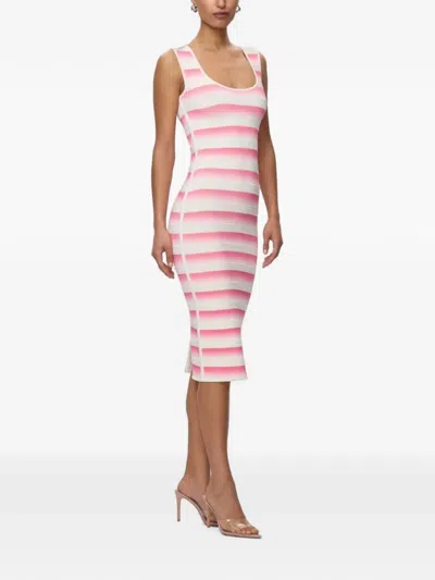 Herve Leger Clea Gradient-effect Midi Dress In Multi