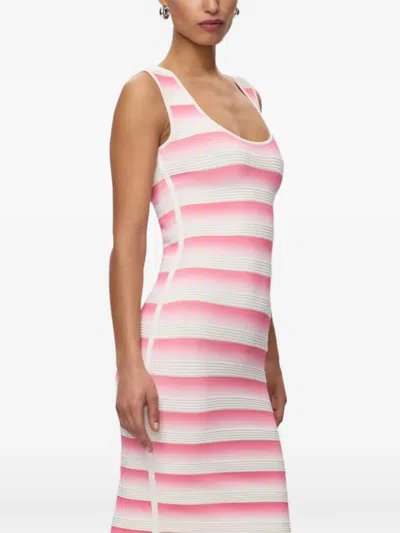 Herve Leger Clea Gradient-effect Midi Dress In Multi