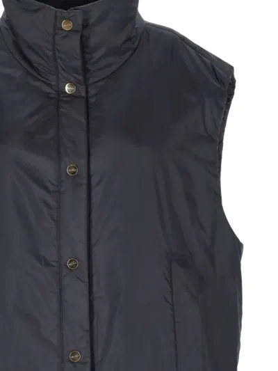 Max Mara Sleeveless Padded Jacket In Blue