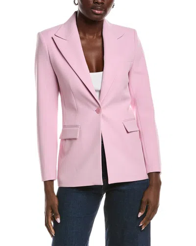 Maje Single-breasted Blazer In Pink