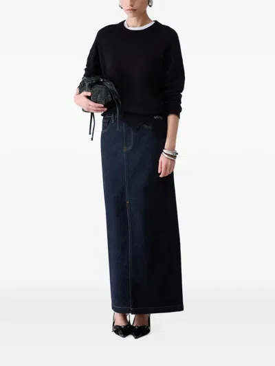 Liu •jo Wool-blend Sweater In Black