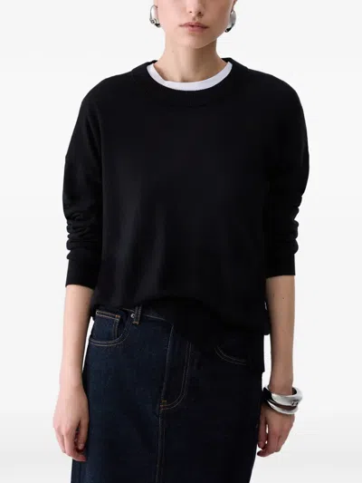 Liu •jo Wool-blend Sweater In Black