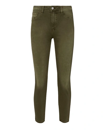 Shop L Agence Margot Army High-rise Ankle Skinny Jeans