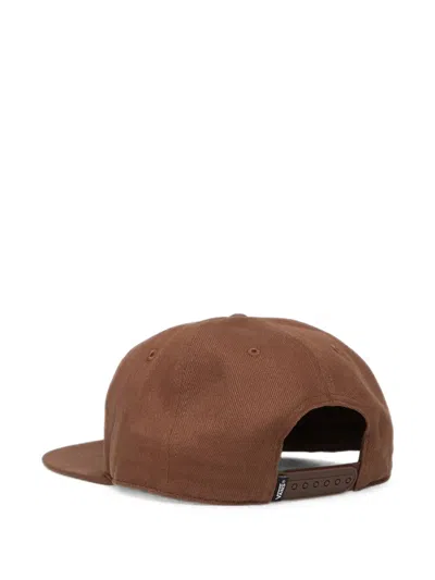 Vans Logo-patch Baseball Cap In Brown