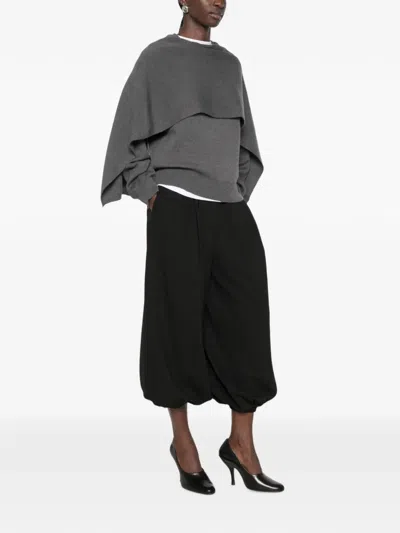 Rohe Wool Cape Sweater In Gray