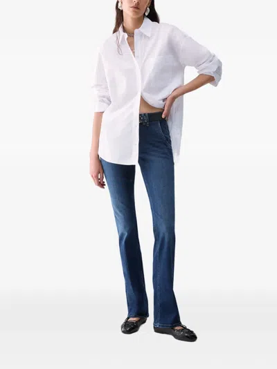 Liu •jo Bootcut Stonewash Jeans In Blue