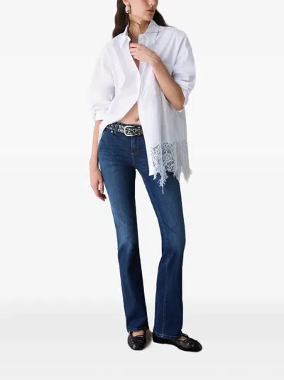 Liu •jo Bootcut Stonewash Jeans In Blue