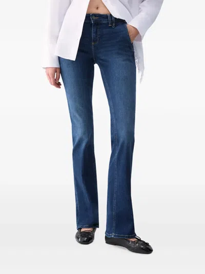 Liu •jo Bootcut Stonewash Jeans In Blue